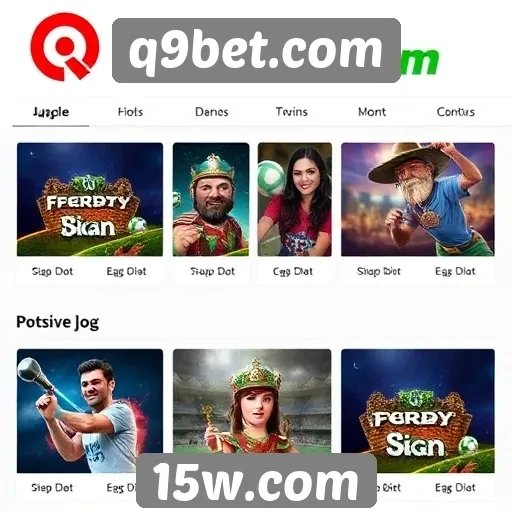 Variedade de jogos oferecidos no q9bet